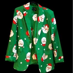 Two-piece Christmas Santa Pant Suit Sz Sm and Lg